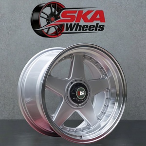 Rines <span class=keywords><strong>SAK</strong></span> de 17 Pulgadas, 8.5J 9.5J, Diseño de Labio Profundo, 4 y 5 Orificios, para Autos de Pasajeros, 4x100 4x14.3 5x100 5x112 5x120 - Product Image 1