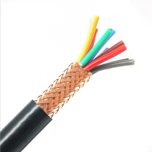 Ul246 24awg 26awg 28awg 30awg Data Cable Manufacturing With Braided Shielded Wire