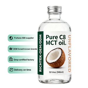 <span class=keywords><strong>Olio</strong></span> MCT C8 Puro Biologico ODM&OEM, Trigliceridi a Catena Media, Grado <span class=keywords><strong>Alimentare</strong></span> 98% <span class=keywords><strong>Cocco</strong></span> Spremuto a Freddo, Certificato GMP - Product Image 1