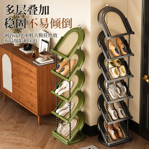 Vintage Style <b>Shoe</b> <b>Rack</b> 6 Layer Space Saving Plastic Multi Tier For Home Bedroom Entryway Storage - Product Image 3