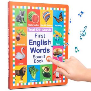 Livres sonores parlants avec plus de 470 mots Livres <span class=keywords><strong>audio</strong></span> électroniques interactifs pour les tout-petits - Product Image 1