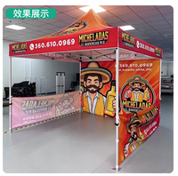 Carpa para Eventos Impermeable con Impresión Personalizada HFJY B316, Gazebo Comercial, Carpa para Ferias y Exposiciones, Tamaños Personalizables para Negocios
