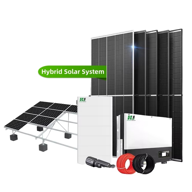 Hot Sell Complete Set Solar Energy Power Storage System 3kw 5kw 8kw 10kw Hybrid Solar Panel Electric Power Generation Kit