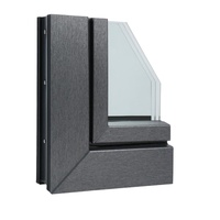 Ventanas Modernas Horizontales de Aluminio con Vidrio Esmerilado y Aislamiento Acústico, Certificación ISO9001, para Baño