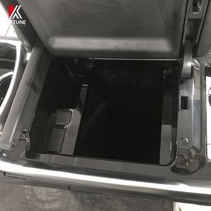 Boîte de rangement pour accoudoir de voiture <span class=keywords><strong>avec</strong></span> porte-gobelet, chargeur USB, en cuir et ABS pour Mercedes-Benz Classe V V250/V260 2018-2023 - Product Image 3