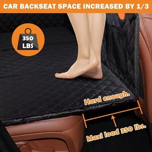 Venta caliente impermeable duradero cama de coche para perros portátil mascota asiento trasero extensor cubierta para perros con ventana de malla inferior de PE duro - Product Image 5