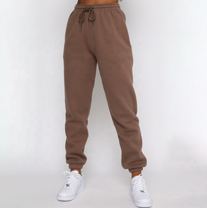 Di alta Qualità Unisex Tuta 2 Pezzi Set Marrone delle Donne Più Il Formato Con Cappuccio Jogger Tute - Product Image 3