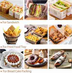 Papel de Envolver en Rollo con Revestimiento de PVC Antigrasa para Hamburguesas y Sándwiches, de Grado Alimenticio, Personalizado con su Propio Logotipo para Empaque de Alimentos - Product Image 6