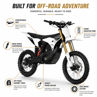 Moto électrique routière 13 kW haute puissance, cadre en alliage d'aluminium, système d'alimentation 72 V stable, idéale pour les trajets quotidiens sur route