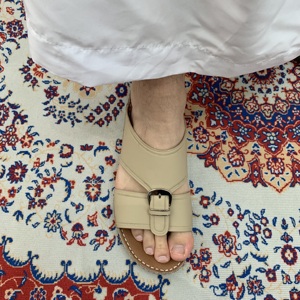 Genuine Leather Arabic Sandals Handcrafted Luxury Footwear Luxurious Ramadan Beach Holiday comfort Gulf <b>slippers</b> for Men - Product Image 1