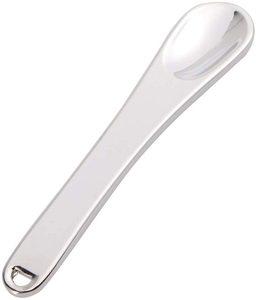 Spatola Cosmetica di Lusso in Metallo con Logo Personalizzato, Mini Cucchiaio per Massaggio Occhi in Zinco Anti-età Jingwang WS19001 - Product Image 5