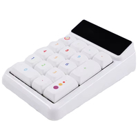 Teclado USB Mini Portátil Rosa al por Mayor, 17 Teclas, Teclado Numérico para Contabilidad Financiera, Nuevo, Mecánico, de Plástico