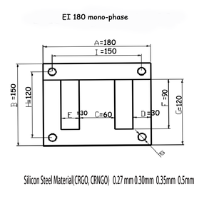 Biến Đổi Tấm Sắt EI 240 Làm Bằng Máy Cắt Lõi Biến Áp - Product Image 6