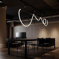 Suspension linéaire de luminaire de tubeline led bricolage d'éclairage d'aimant avec des connecteurs