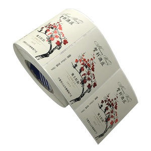 Tùy chỉnh sang trọng đặc sản cuộn hình chữ nhật UV in kết cấu dập nổi lá vàng nho nhãn rượu vang nhãn dán cho chai thủy tinh - Product Image 5