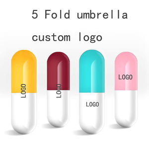 Paraguas de Bolsillo Plegable Compacto, Mini, Promocional, con Impresión Personalizada, Económico, Tipo Cápsula - Product Image 2