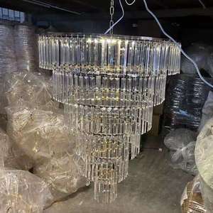 Lustre LED en acrylique pour mariage, bar à glace, luxueux, multicolore, pour plafond AC, idéal pour les banquets, salles de réception et décorations de fête, écologique - Product Image 5