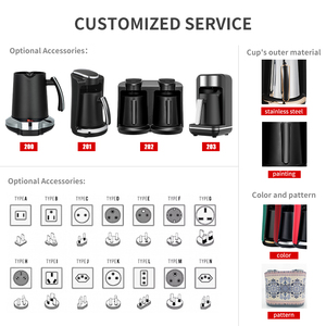 Machine à café intelligente à double paroi, personnalisable en usine, anti-débordement, pour café turc - Product Image 3