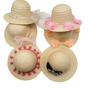 Naturhandgemachter Katzenstrohhut Hundeschimmer Frühjahr und Sommer Hut Welpen Haustierzubehör - Product Image 2