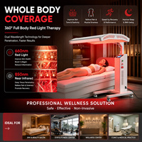 Panel de Terapia de Luz LED de Fotobiomodulación de Doble Longitud de Onda 660nm 850nm para Cuerpo Completo, Dispositivo LED de Apoyo al Bienestar para Spa y Salón en Casa