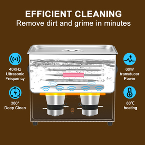 Dispositivo de Limpieza Ultrasónico de 120w y 3L, Limpiador Ultrasónico <span class=keywords><strong>para</strong></span> Relojes y Piezas de Automóviles, <span class=keywords><strong>Lavadora</strong></span> Ultrasónica de 220V - Product Image 5