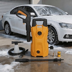 Nettoyeur haute pression pour voiture 1400W avec 8 bars de pression, <span class=keywords><strong>raccordement</strong></span> au robinet d'<span class=keywords><strong>eau</strong></span>, nettoyage électrique haute pression pour jardin - Product Image 1