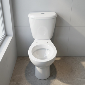 WC commercial deux pièces avec siège et raccords LLC – Ensemble WC complet - Product Image 4