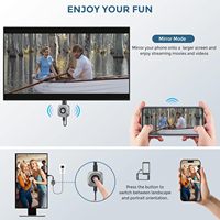 Kabelloser HDMI-Display-Adapter Streaming-Gerät für iPhone iPad, HD-Video-Synchronisation, Streaming-Spiegelung von YouTube TikTok auf TV
