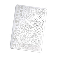 Plaques de tamponnage pour nail art dorées, motifs variés (lignes, fleurs), outil en acier inoxydable pour estampage d'ongles, Zhejiang