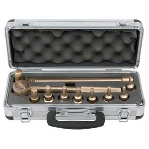 KS TOOLS-Jeu de douilles 963.1322 BRONZE plus 1/2 ''(9 pcs) CLIQUET, DOUILLES ET DOUILLES À CHOCS ANTI-éTINCELLES - Product Image 1