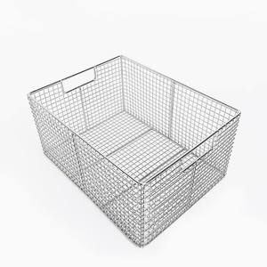 Üretici özel yapılmış paslanmaz çelik dokuma tel örgü kollu sepet Premium kalite Metal ürün - Product Image 1