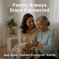 Reloj Inteligente 4G LTE con GPS para Personas Mayores y Niños, Localización WiFi, Llamadas SOS y Monitoreo de Salud con Detección de Caídas