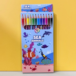 Matite Colorate Non Solubili a 12 Colori per Bambini, Modello 801, per <span class=keywords><strong>Disegno</strong></span> e Apprendimento, Design Cartone Animato Carino - Product Image 5