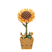 Puzzle 3D en bois personnalisable DIY pour adultes - Kit de construction artisanal gravé et écologique, idée cadeau créative pour la décoration intérieure