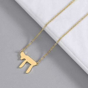 Moda 18K oro joyería judía pequeña letra <span class=keywords><strong>hebrea</strong></span> Chai collar judío Chai símbolo de <span class=keywords><strong>la</strong></span> vida colgante collar para mujer - Product Image 4