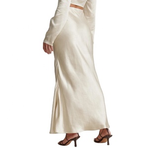 <strong>Ladies</strong> Fashion Custom Design Drawstring Satin Maxi <strong>Skirt</strong> High Waist Long <strong>Skirt</strong> Vintage Elegant Long Casual <strong>Skirt</strong> <strong>for</strong> <strong>Ladies</strong> - Product Image 2