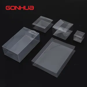 Gonhua Custom Logo Bedrukte Doos Sieraden Cosmetische Parfum Cake Nagel Zeep Kaars Wimper Doorzichtige Transparantie Plastic Doos Verpakking