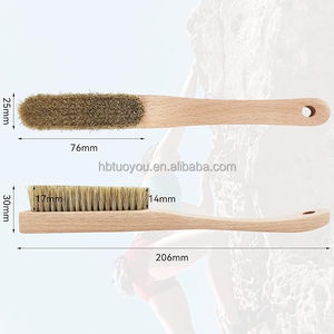 Sac de craie d'extérieur, brosse à craie pour l'escalade, brosse à craie personnalisée en poils de sanglier naturels pour le bouldering - Product Image 3