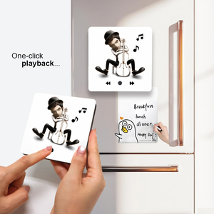 Magnete Personalizzato in MDF Bianco Lucido per Frigorifero, Scatola per <span class=keywords><strong>Foto</strong></span> con Sublimazione, Ecologico - Product Image 4