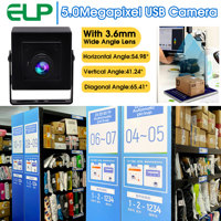 Güvenlik İzleme için 5MP Mini USB Web Kamerası CMOS OV5640 Sensör Endüstriyel Video USB Kamera
