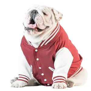 Ropa cómoda para perros de raza grande, abrigo cálido para perros bulldog nglish