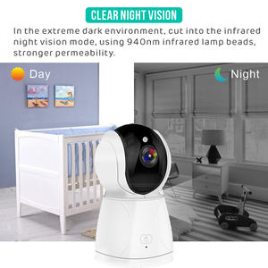 Caméra <span class=keywords><strong>de</strong></span> <span class=keywords><strong>surveillance</strong></span> pour bébé avec écran <span class=keywords><strong>de</strong></span> 5,0 pouces, audio bidirectionnel sans fil, détection <span class=keywords><strong>de</strong></span> la température ambiante, rotation - Product Image 3