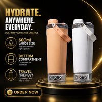 Bouteilles d'eau sportives Shaker Cups - 40 oz en acier inoxydable, isolées sous vide, tasses de voyage anti-chute avec infuseur à thé/eau