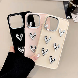 Funda para iPhone 17 con Corazón Electrochapado y Diseño Arrugado, Estilo Lujoso para Apple 16, Compatible con 11, 15 Pro Max, Sensación de Alta Gama - Product Image 6