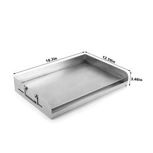 28 Inch Stainless Steel <strong>Grill</strong> Plate Extra Drain Hole Flat Top Gas <strong>Grill</strong> <strong>Griddle</strong> for Replacement 2 Burner Propane Fueled <strong>Grill</strong> - Product Image 5