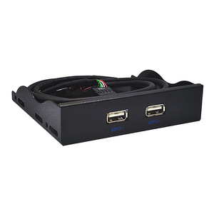 USB3.0แผงด้านหน้าบิตฟลอปปี้ไดรฟ์<span class=keywords><strong>3</strong></span>.5นิ้ว9PIN ไปยัง USB2.0พอร์ตคู่แบบ DIY หนึ่งลากสอง - Product Image 1