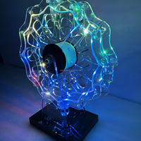 Support de Verres à Shot LED Rotatif en Forme de Grande Roue, Présentoir à Vin en Acrylique, Présentoir Lumineux pour Bouteilles de Boîte de Nuit, Personnalisable pour Fêtes