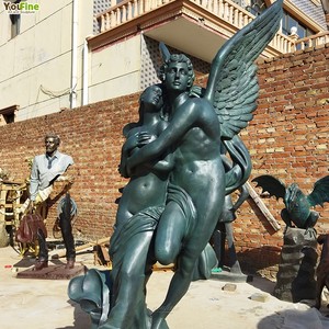 Statue exquise en bronze <span class=keywords><strong>de</strong></span> Cupidon et Psyché, figurine classique <span class=keywords><strong>de</strong></span> la mythologie grecque, œuvre d'art pour la décoration <span class=keywords><strong>de</strong></span> villas <span class=keywords><strong>de</strong></span> luxe - Product Image 4