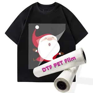 공장 도매 A3 A4 티셔츠 열전달 필름 껍질 30cm 33cm 60cm DTF PET 필름 DTF 디지털 잉크젯 프린터 용