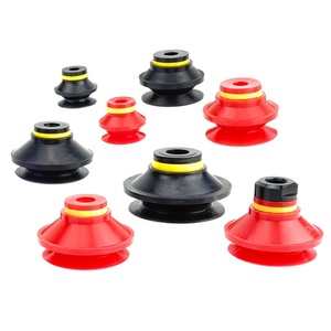 HOFUJNG VB30 Corrugated <b>Silicone</b> Suction Cup VB Series Custom <b>Rubber</b> with Screw Vacuum Suction Cups - Product Image 2